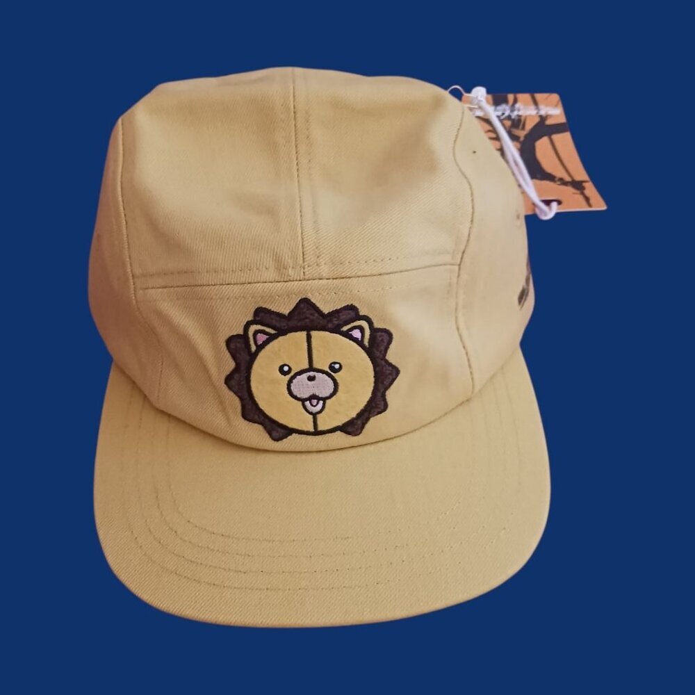Koms Kamper Women Hat Bleach X Loud Embroidered Lion Adjustable Golden Yellow - Picture 2 of 12